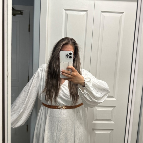 Shein Curve Ballon Sleeve Dress - Picture 4 of 4